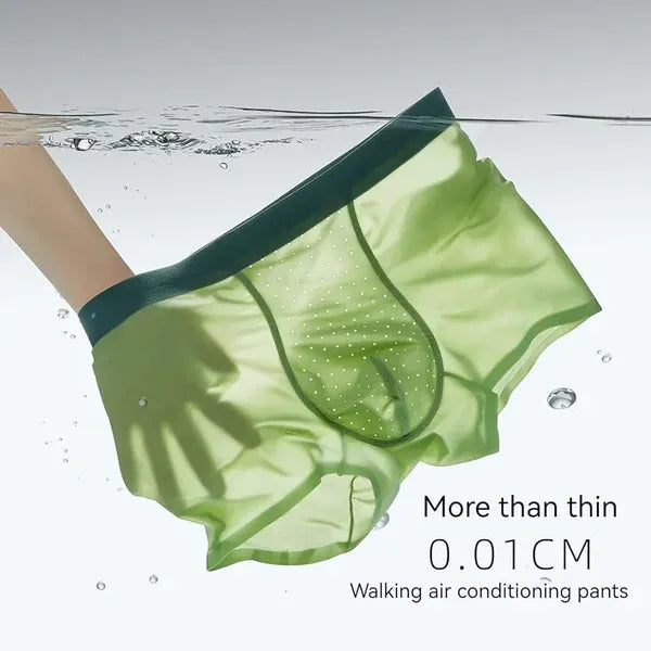 Milow Ice Silk Underwear - High Quality and Comfortable ( 3 Color, Set of 3 Combo 𝗧𝗼𝘁𝗮𝗹-𝟵 𝗨𝗻𝗱𝗲𝗿𝘄𝗲𝗮𝗿𝘀 )