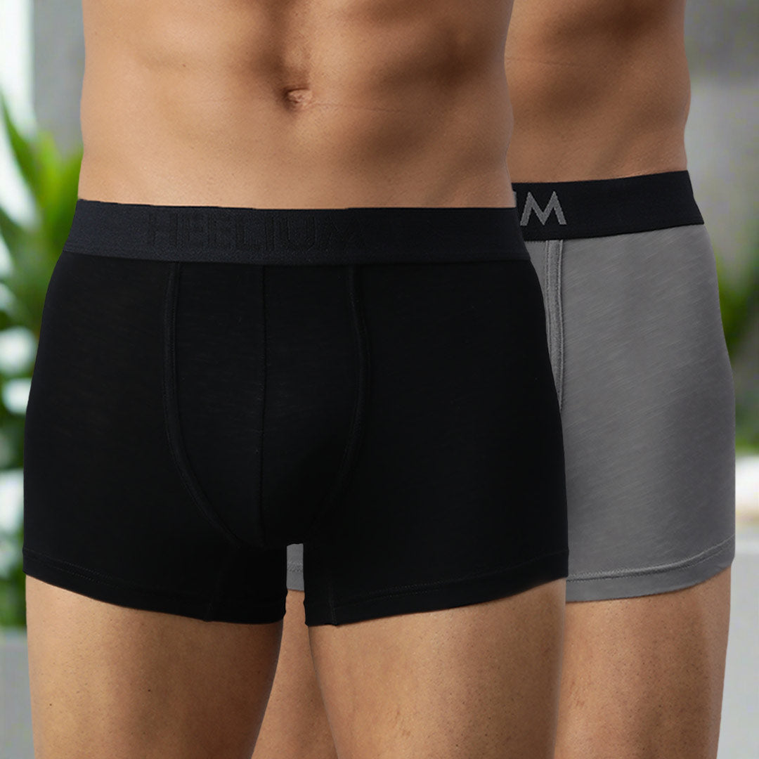 Heelium Bamboo Underwear Trunk For Men - Pack of -10