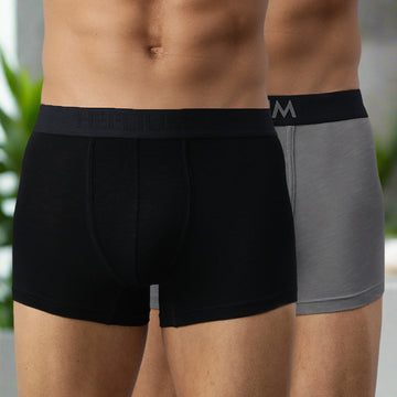 Heelium Bamboo Underwear Trunk For Men - Pack of -10