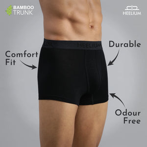 Heelium Bamboo Underwear Trunk For Men - Pack of -10