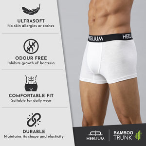 Heelium Bamboo Underwear Trunk For Men - Pack of -10