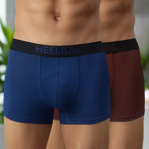 Heelium Bamboo Underwear Trunk For Men - Pack of -10