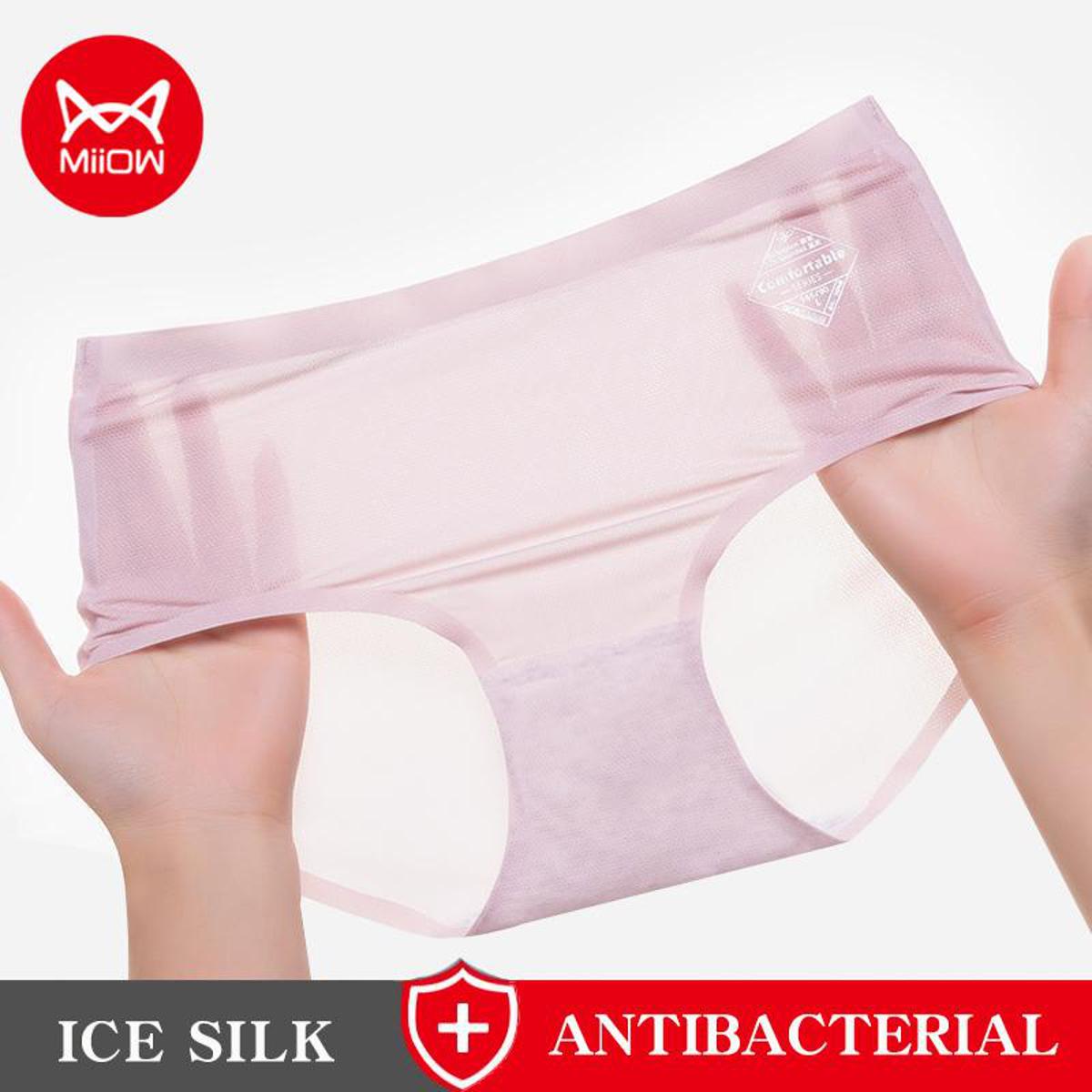Milow Ice Silk Underwear - High Quality and Comfortable ( 3 Color, Set of 3 Combo 𝗧𝗼𝘁𝗮𝗹-𝟵 𝗨𝗻𝗱𝗲𝗿𝘄𝗲𝗮𝗿𝘀 )