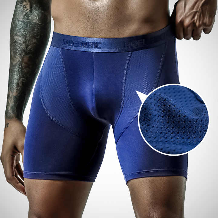 Custom Boxer Briefs Ice Silk Mens Bamboo Shorts Elastic
