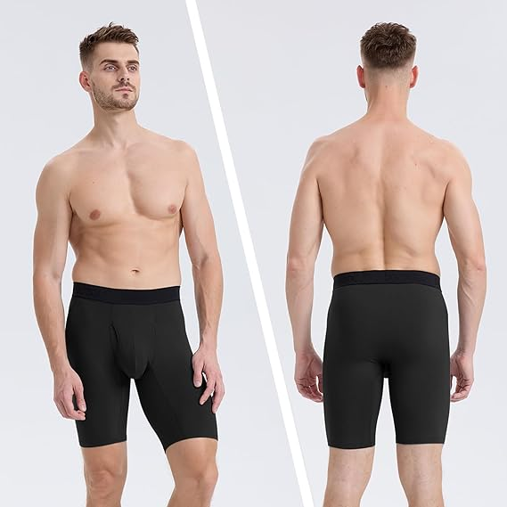 Male Lingerie Shorts 7" Inseam Boxer Briefs Plus Size