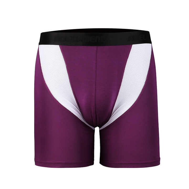 Custom Boxer Briefs Ice Silk Mens Bamboo Shorts Elastic
