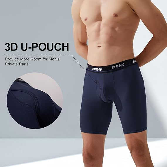Male Lingerie Shorts 7" Inseam Boxer Briefs Plus Size