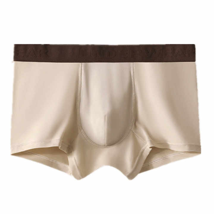 Men's Cotton Knitted Underwear Breathable Antibacterial Boxer Briefs