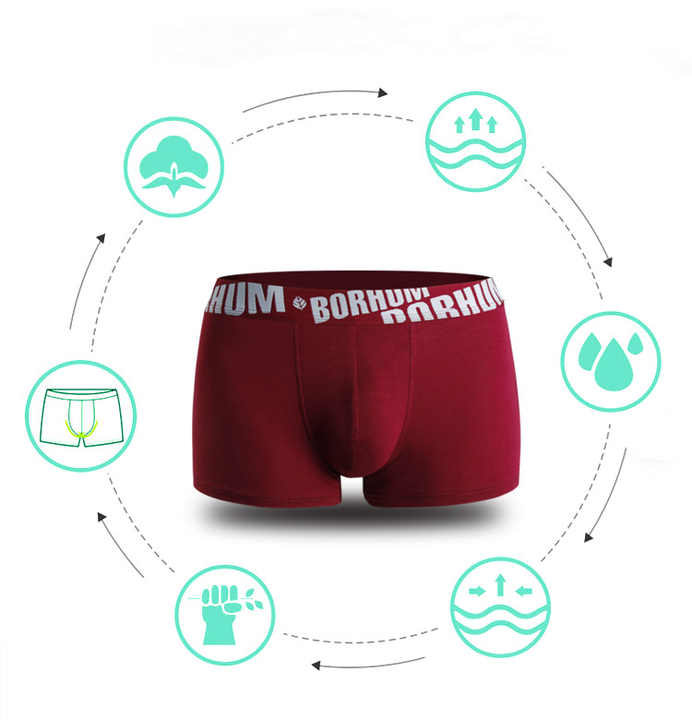 Cotton Breathable Men's Underpant Men's Briefs Boxers