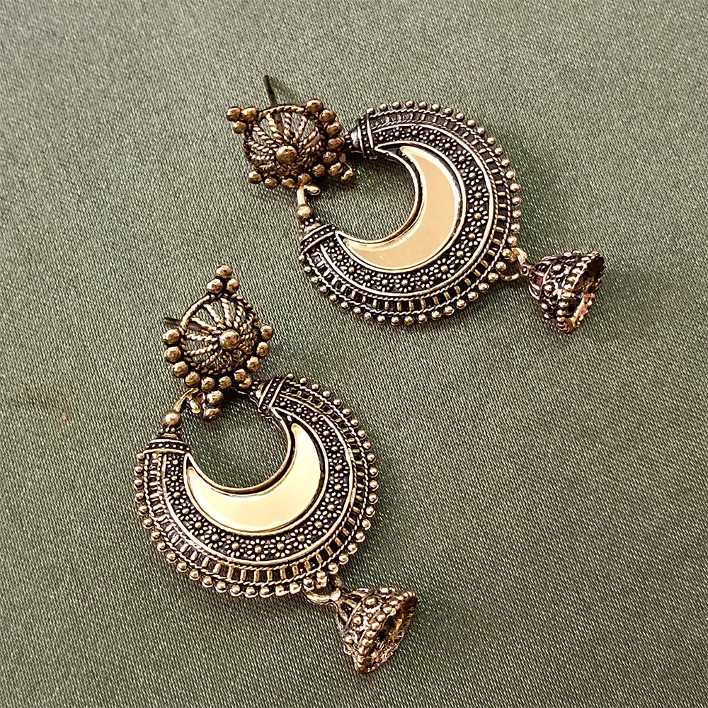 Jewelmaze Gold Plated Jhumki Earrings
