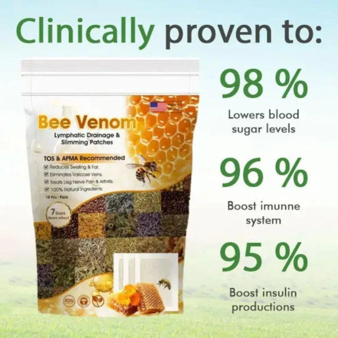 Bee Venom Lymphatic Drainage & Slimming Foot Patches 🌿👣