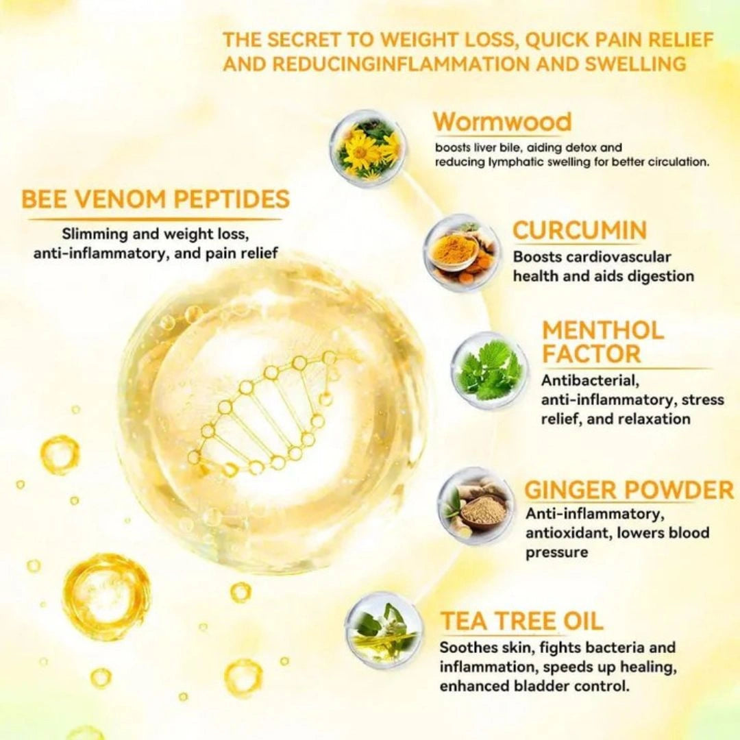Bee Venom Lymphatic Drainage & Slimming Foot Patches 🌿👣