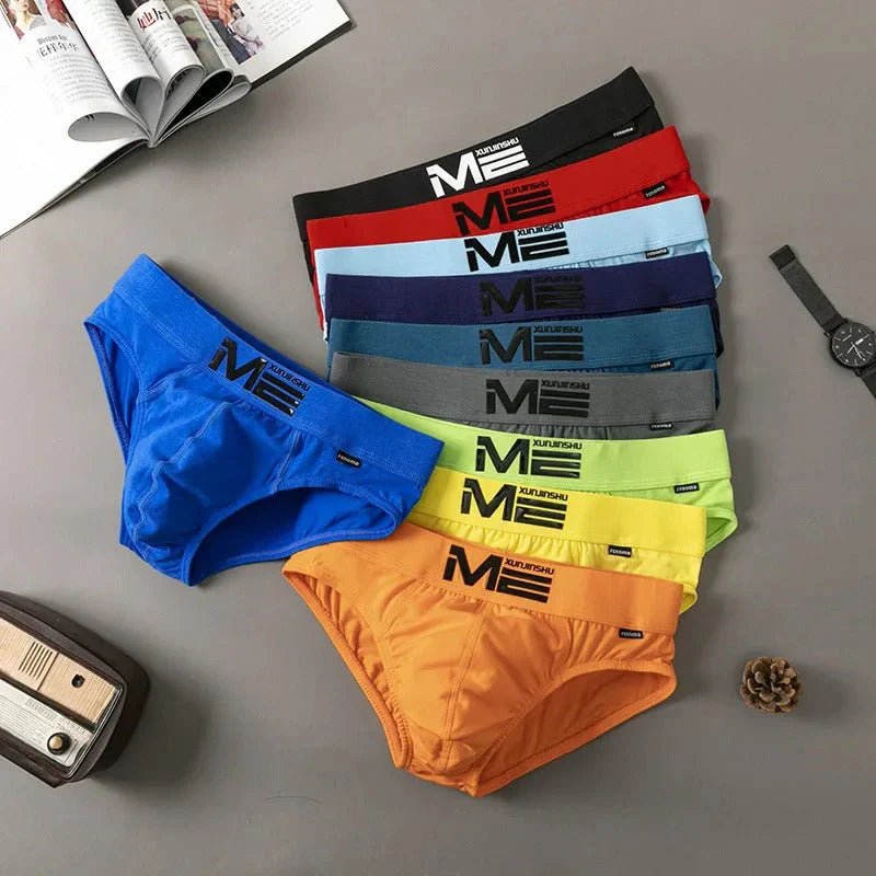 (Pack of 12) Men's Cotton Breathable Briefs