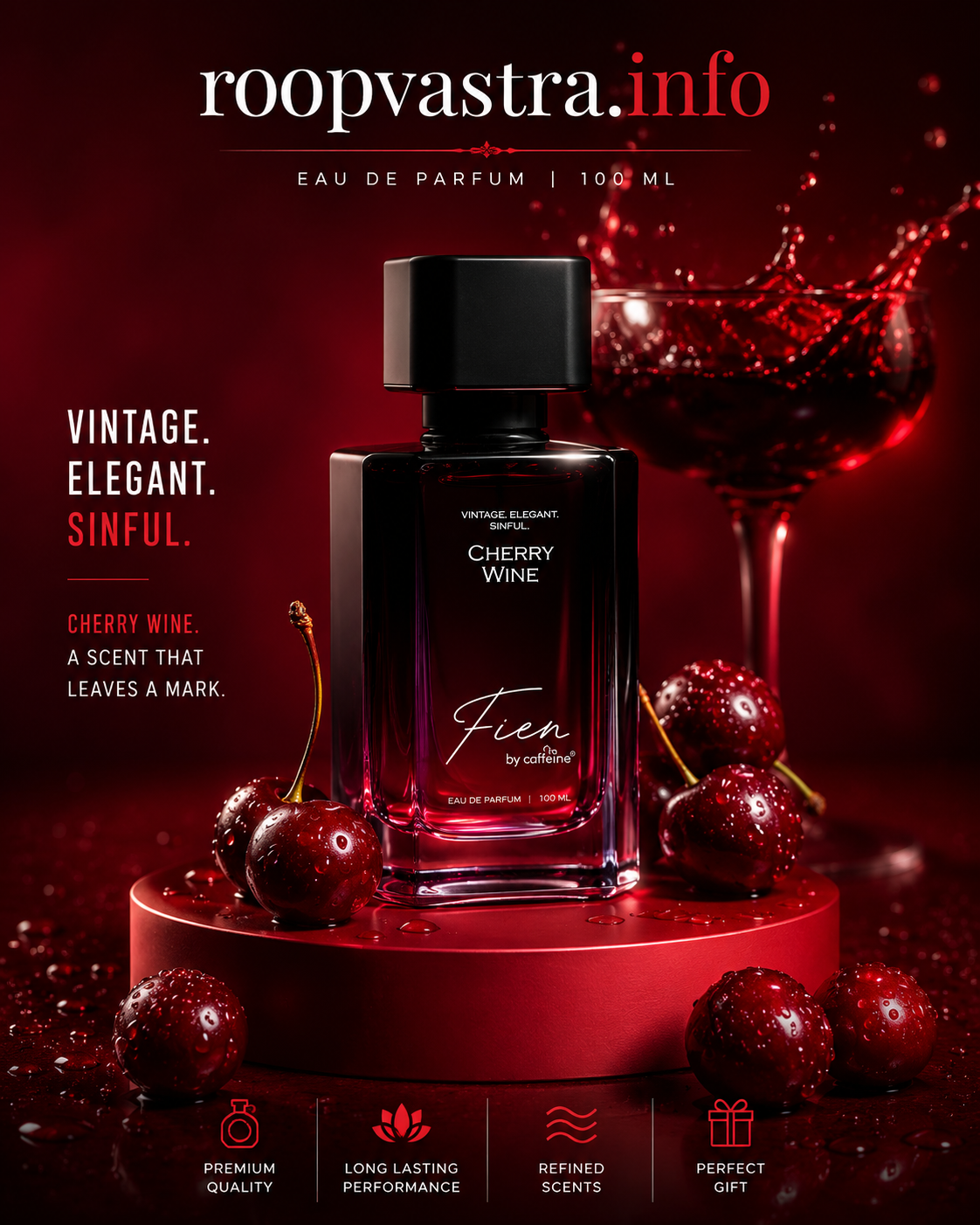 Cherry Wine Perfume for Women - 200ml
