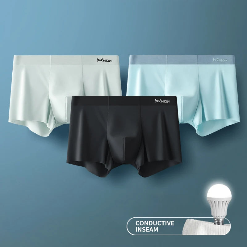 Men's 9-Pack Ice Silk Briefs: Cool & Breathable Comfort