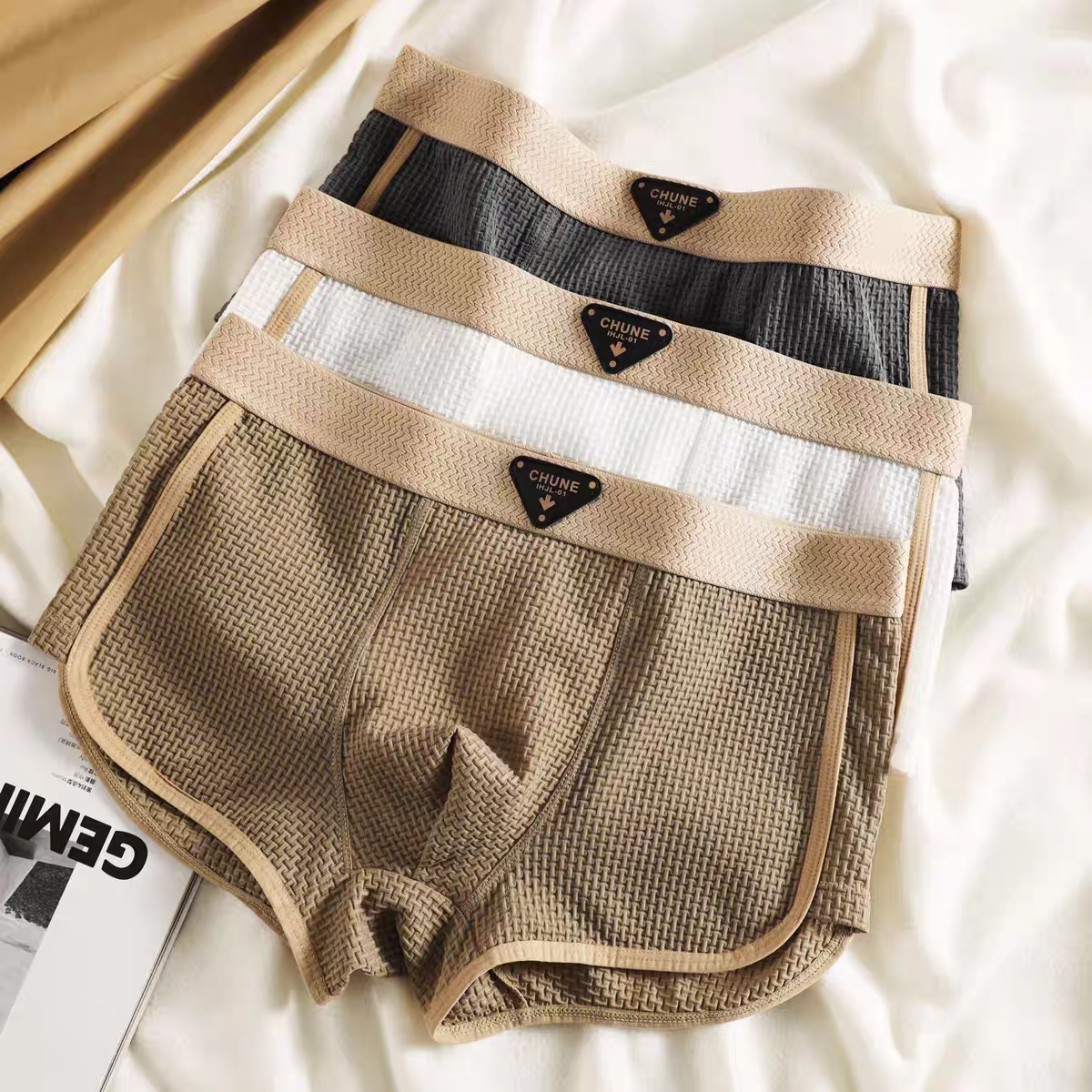Loomcrest Waffle Knit Trunks Men's 9-Pack