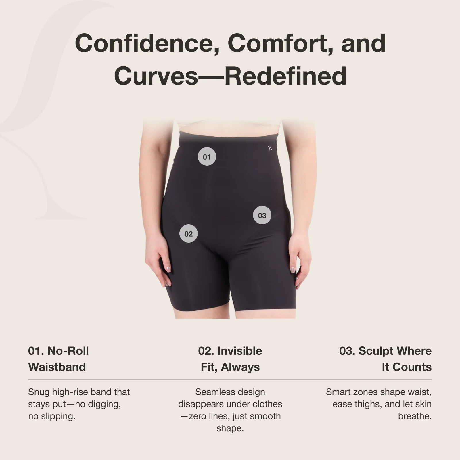 SculptFit Mid-Thigh Shaper Shorts