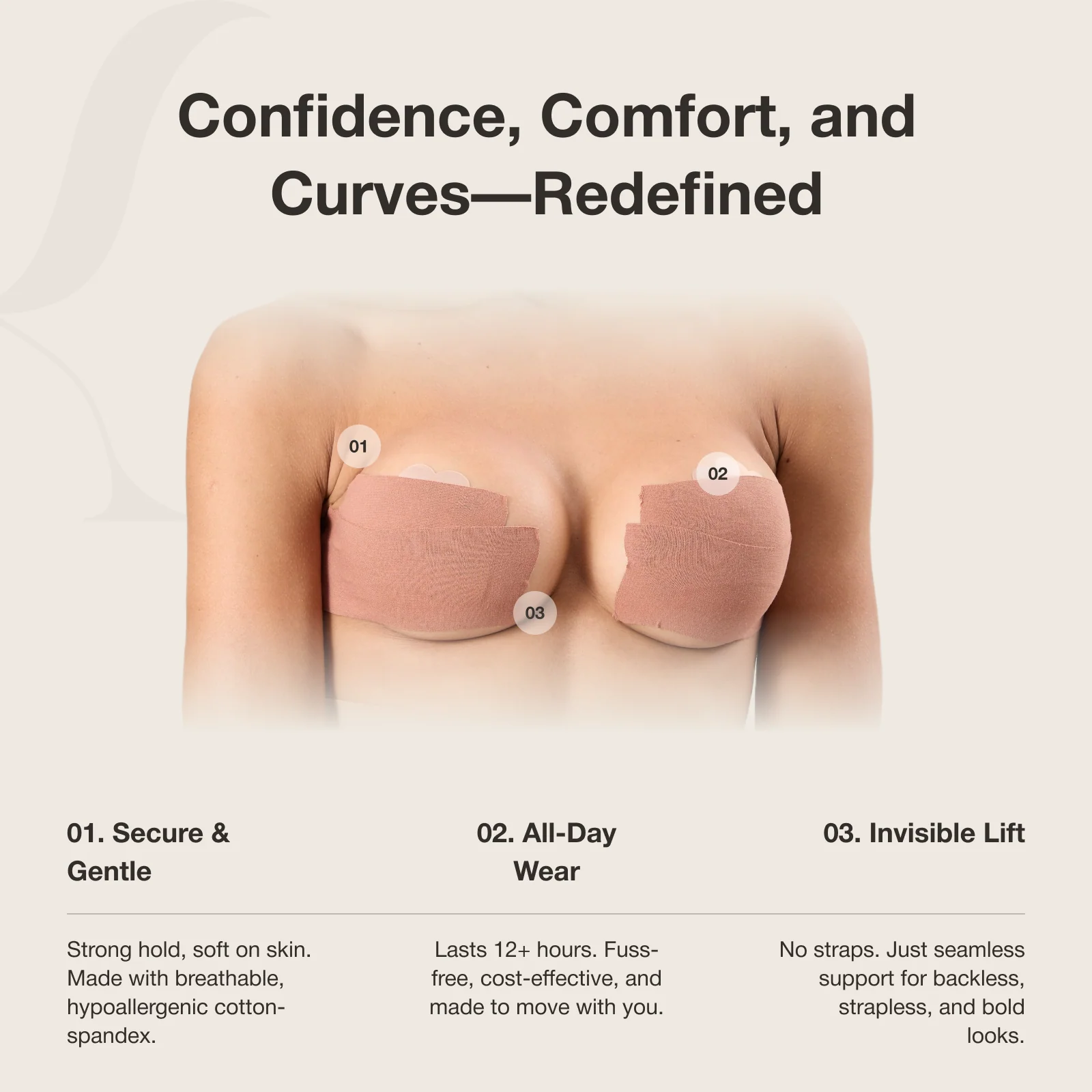 UpLift Body Tape (Free 5 pairs of Nipple Pasties)