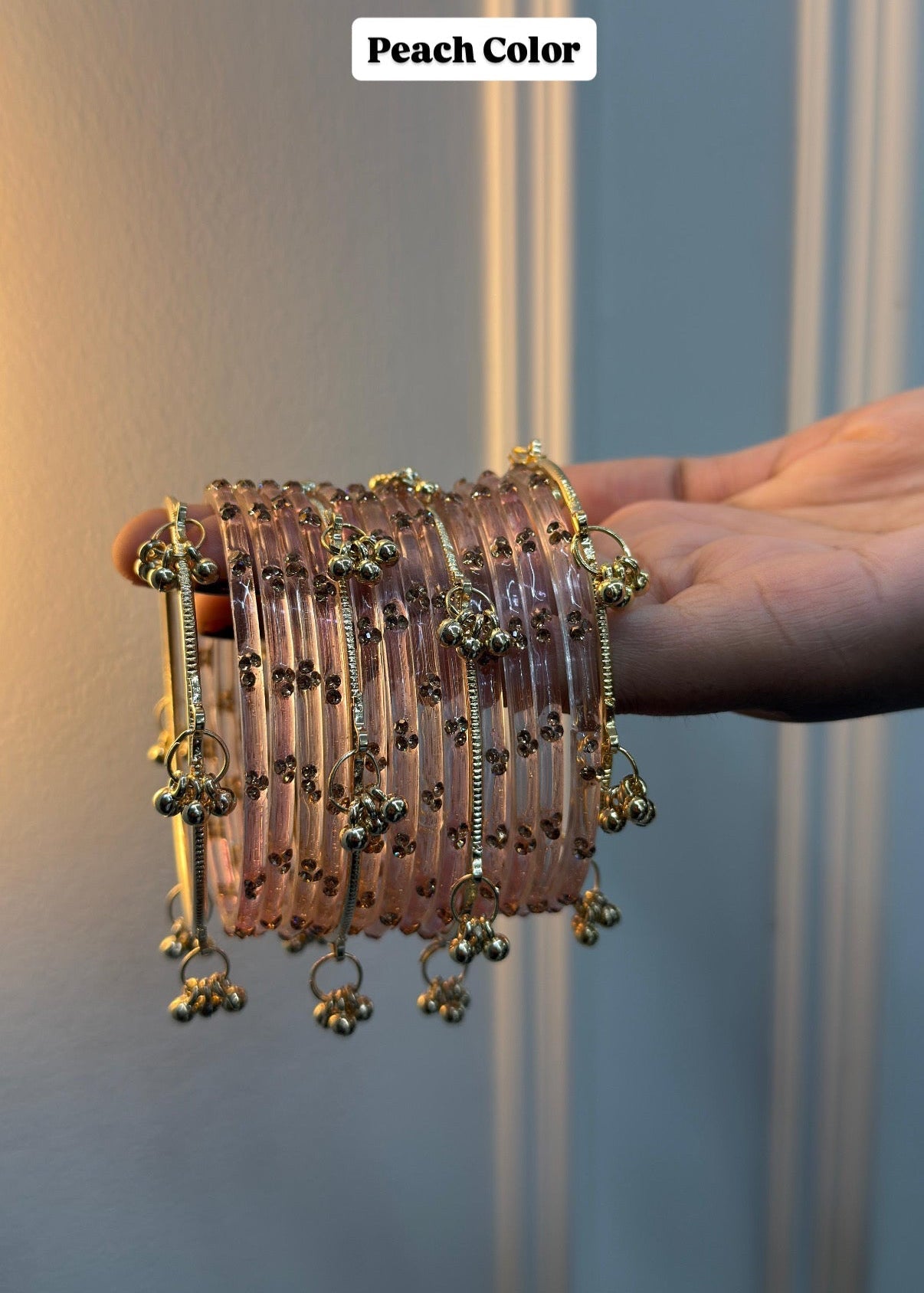 12 Bangles Set With Ghungroo Bangles
