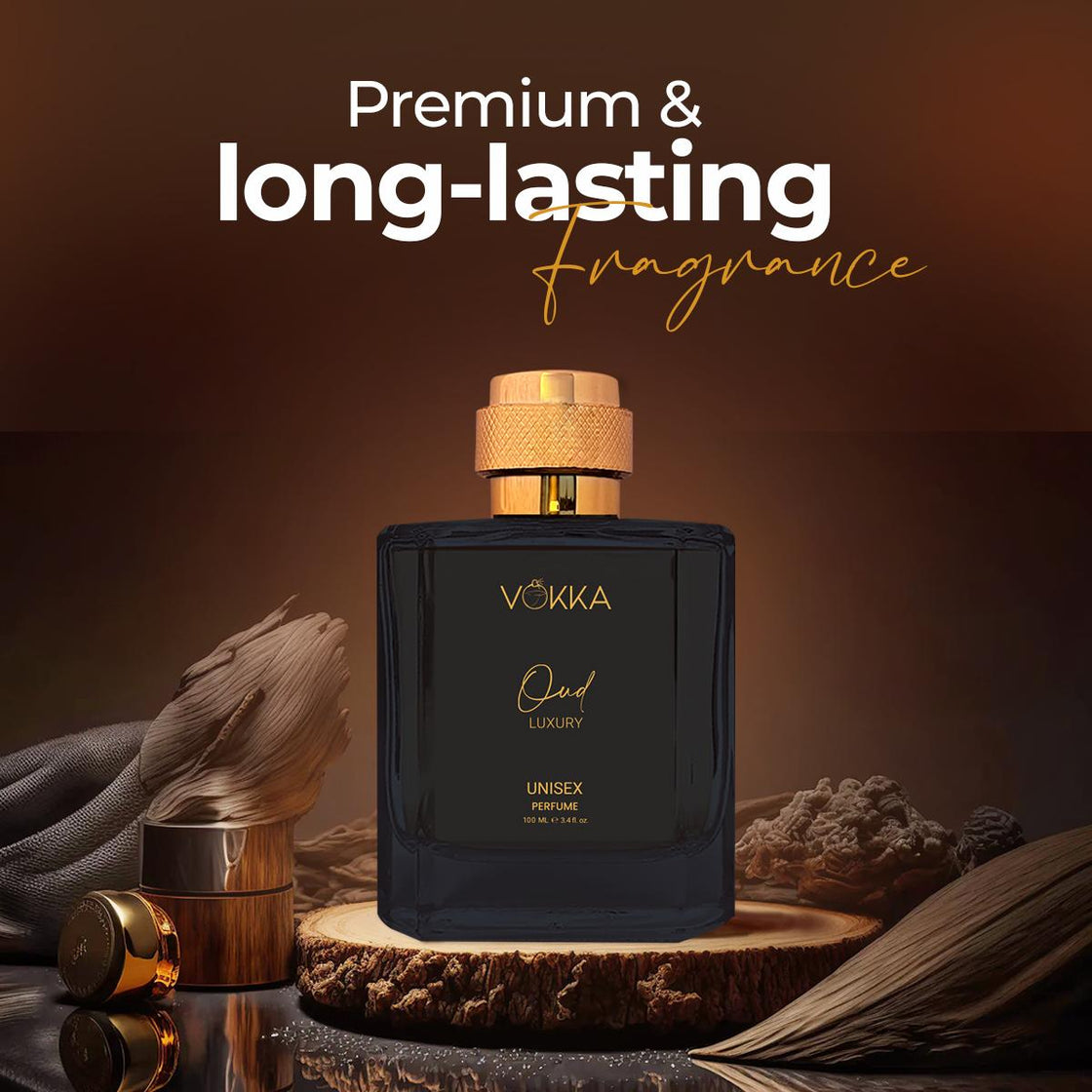 VOKKA Oud 100 ml | Unisex Luxury Long Lasting Smokey Perfume For Men And Women