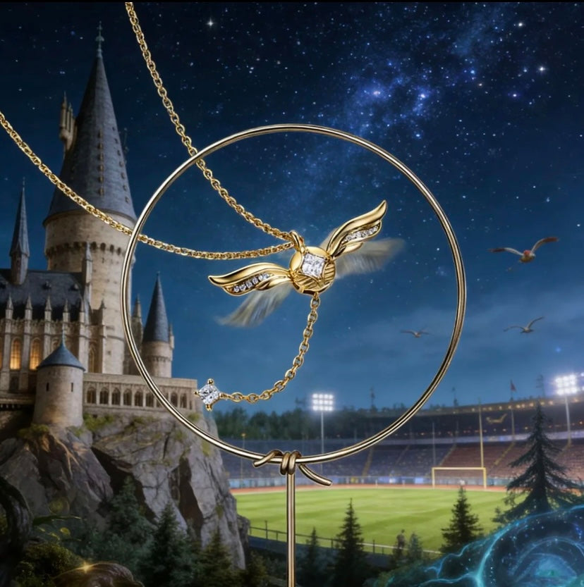 Golden Snitch necklace